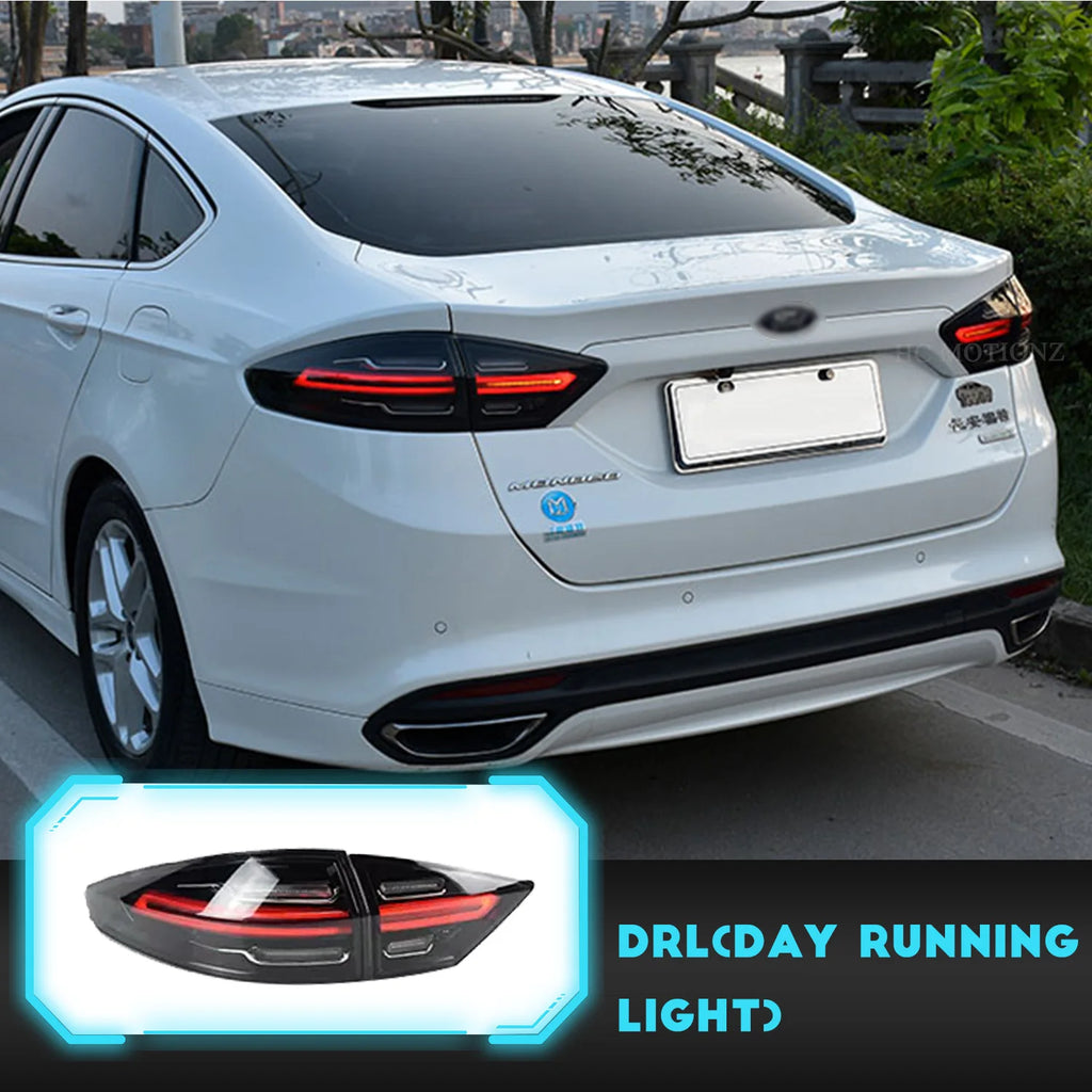 Ford Fusion Mondeo 2013-2016 HCMOTIONZ LED Tail lights 4 pcs Assembly Smoked HCMOTIONZ