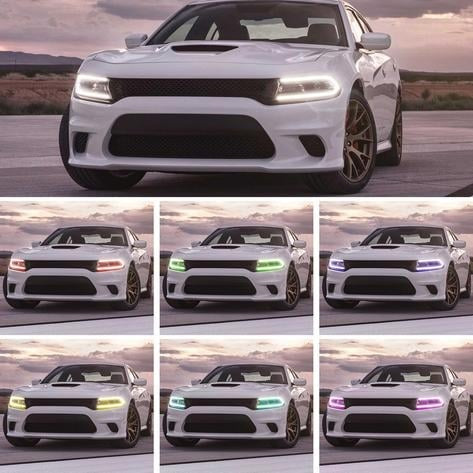 Dodge Charger 2015-2023 LED Halogen Headlights RGB VLAND