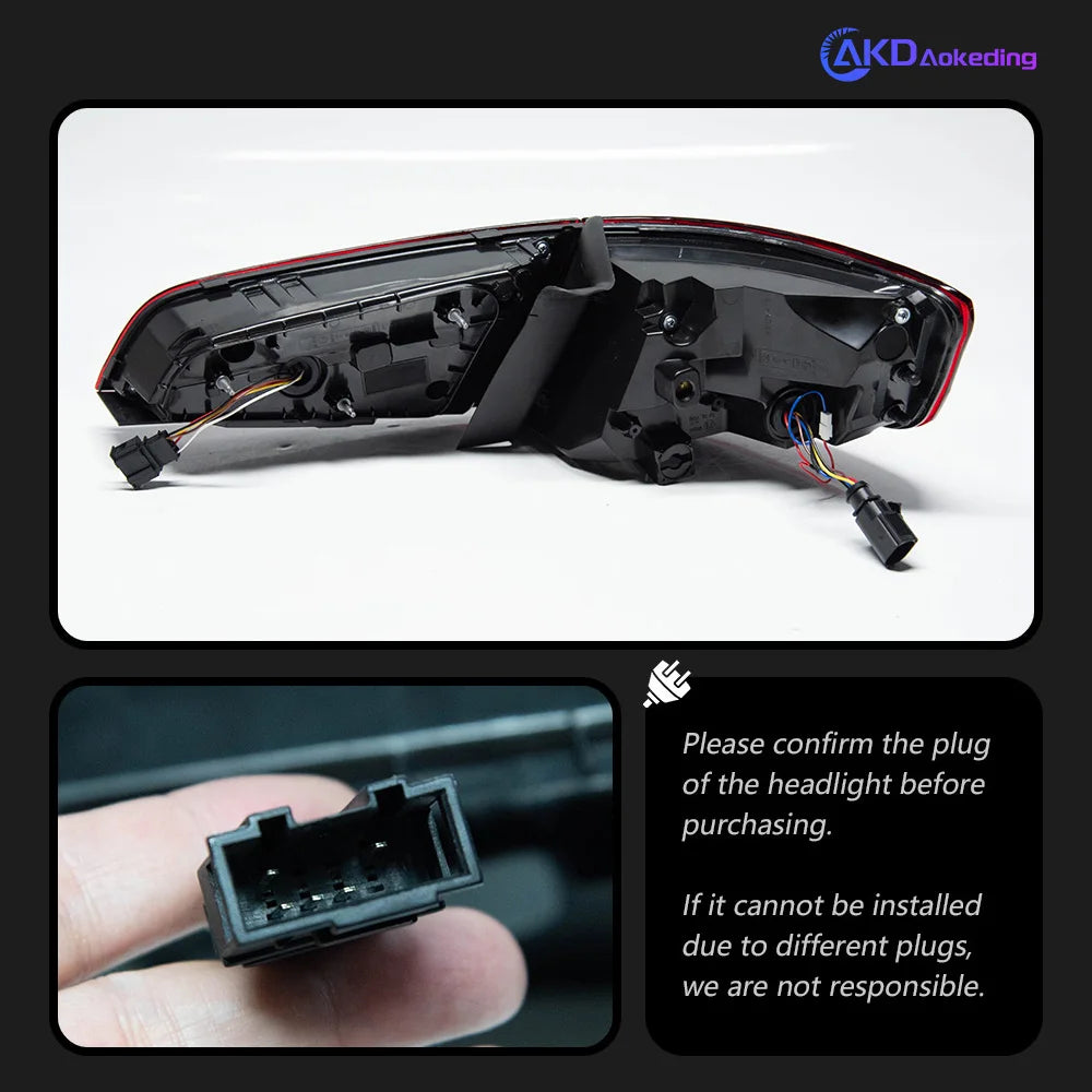 Audi A3 S3 RS3 8V 2013-2020 LED Tail Lights Modern Look AKD