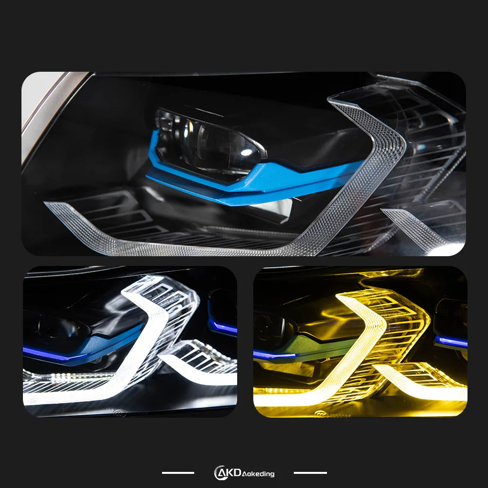 BMW 3 Series E90 E91 2005-2012 LED Laser style Headlights set AKD