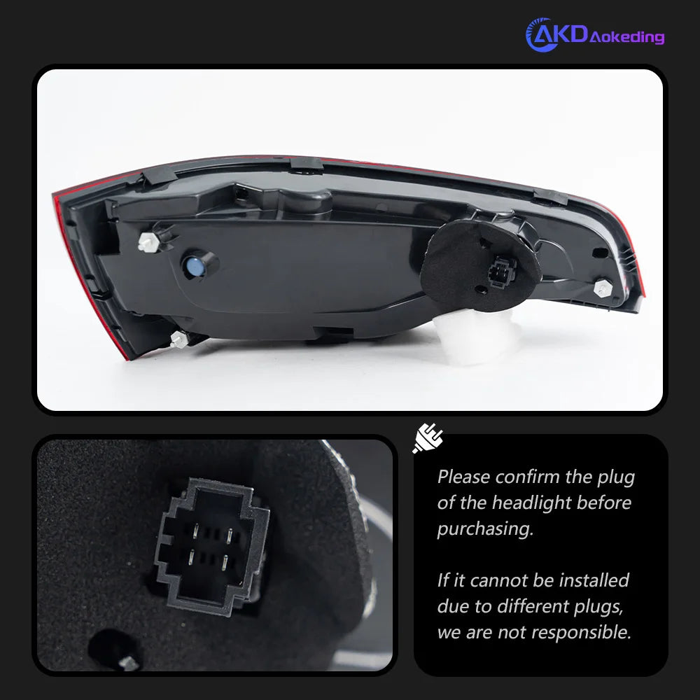 Audi Q7 4L 2006-2015 LED Tail lights Rear lamps set AKD