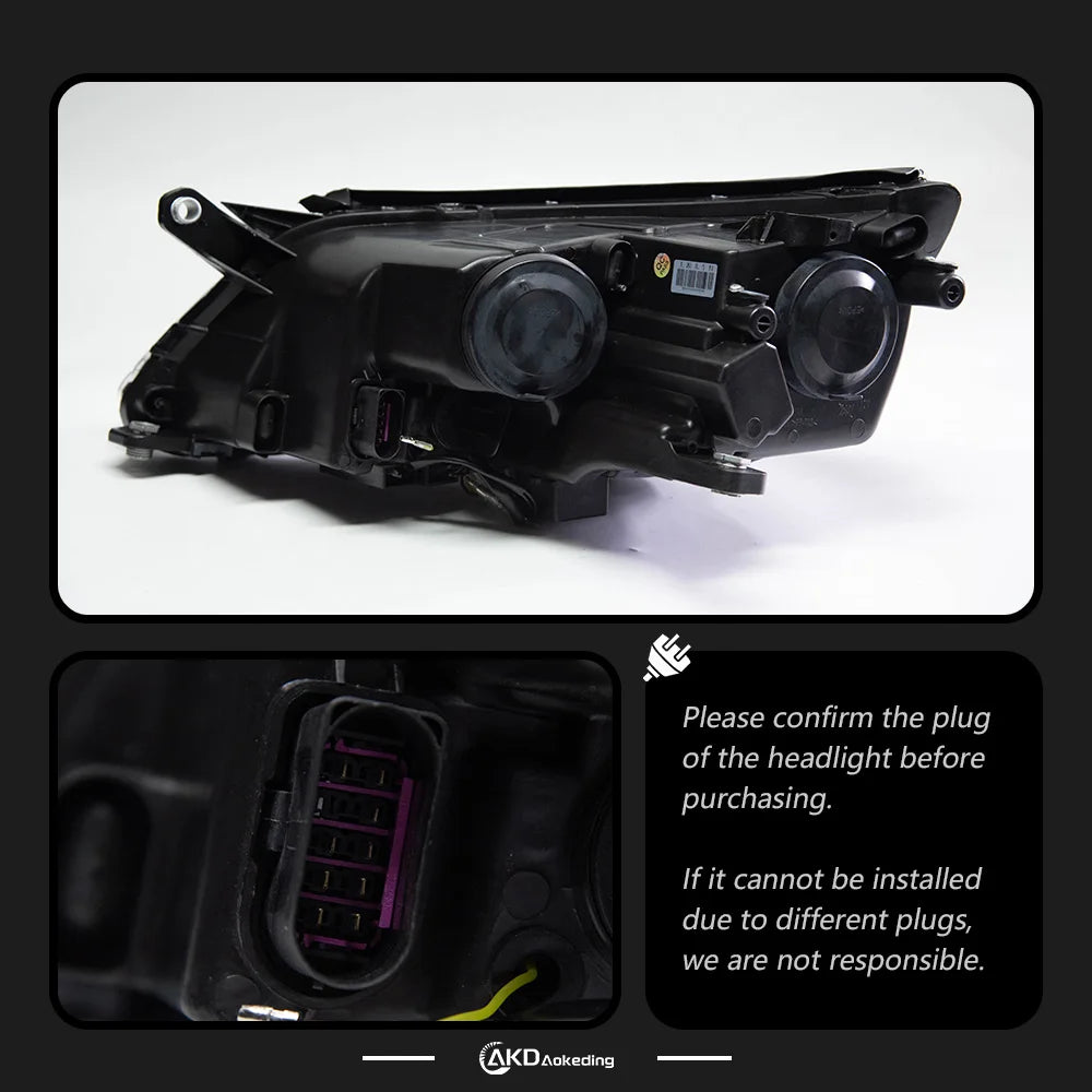 VW Volkswagen Tiguan 2009-2012 Led Headlights Projector Lens AKD