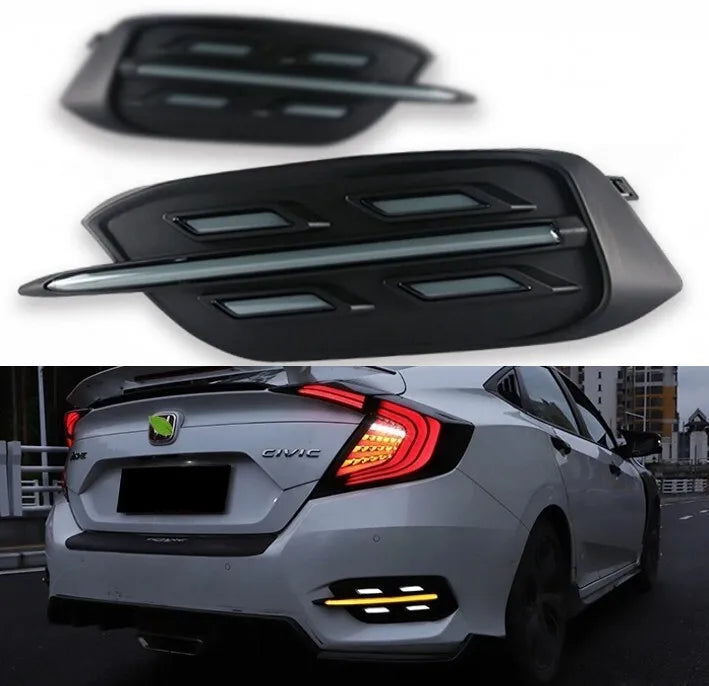 Honda Civic Sedan 2016-2020 LED Rear Bumper Tail Brake Light Lamp