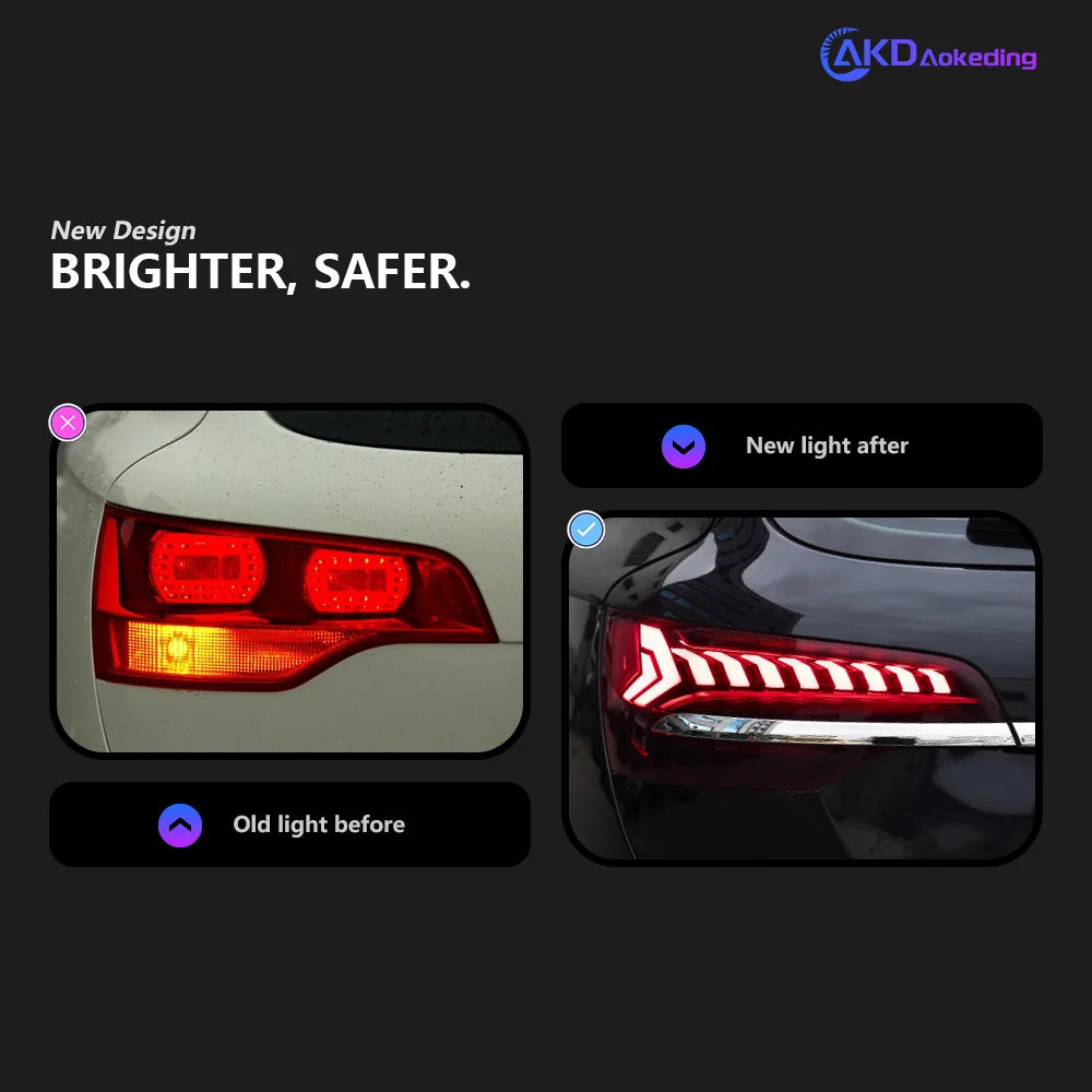 Audi Q7 4L 2006-2015 LED Tail lights Rear lamps set AKD