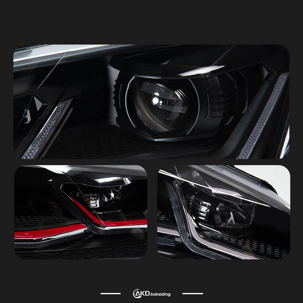 VW Volkswagen Polo MK5 2011-2018 LED Headlights Projector Lens AKD