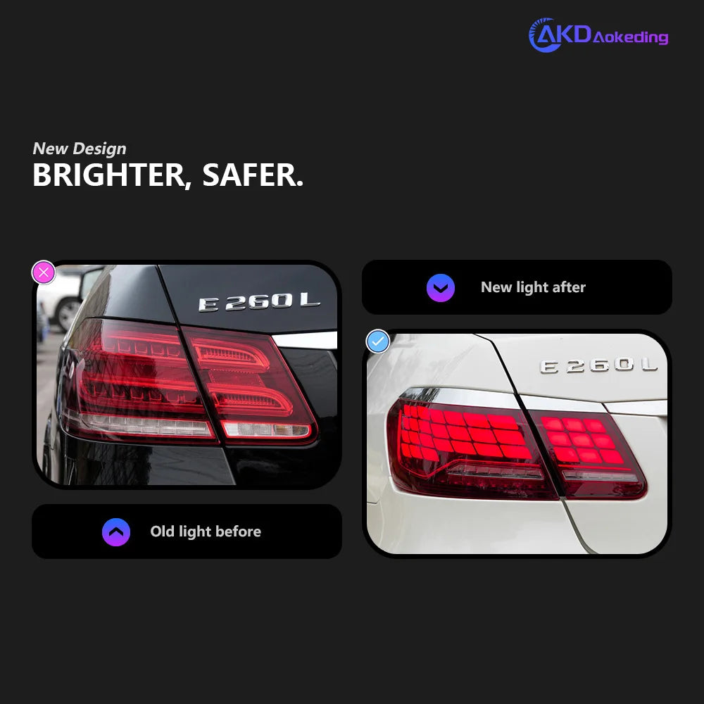 Mercedes Benz E Class W212 2009-2012 LED Tail Lights Rear Lamp Upgrade AKD