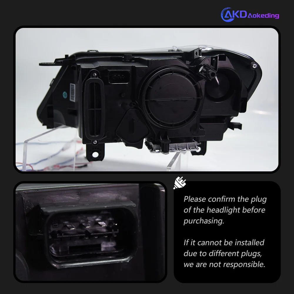 BMW X3 F25 2010-2013 LED Led Headlights Projector Lens Laser Style AKD