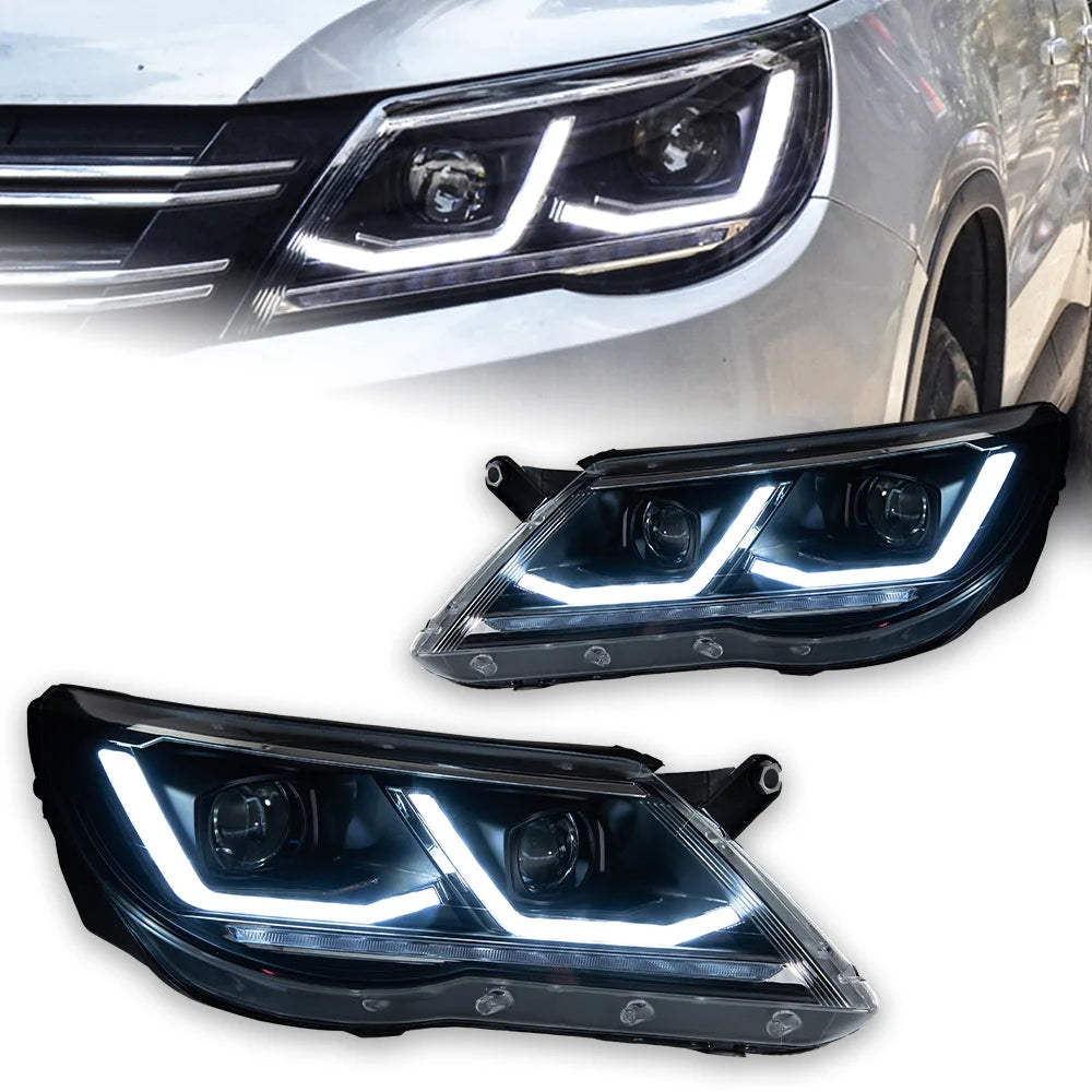 VW Volkswagen Tiguan 2009-2012 Led Headlights Projector Lens AKD