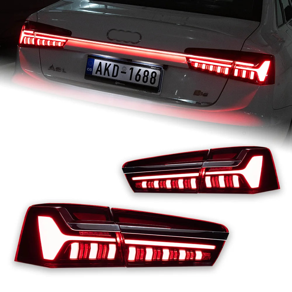 Audi A6 C7 2012-2015 LED Tail light Modern Style Full Set AKD