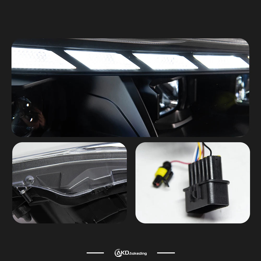 VW Volkswagen Polo MK5 2008-2016 LED Headlights Projector Lens AKD