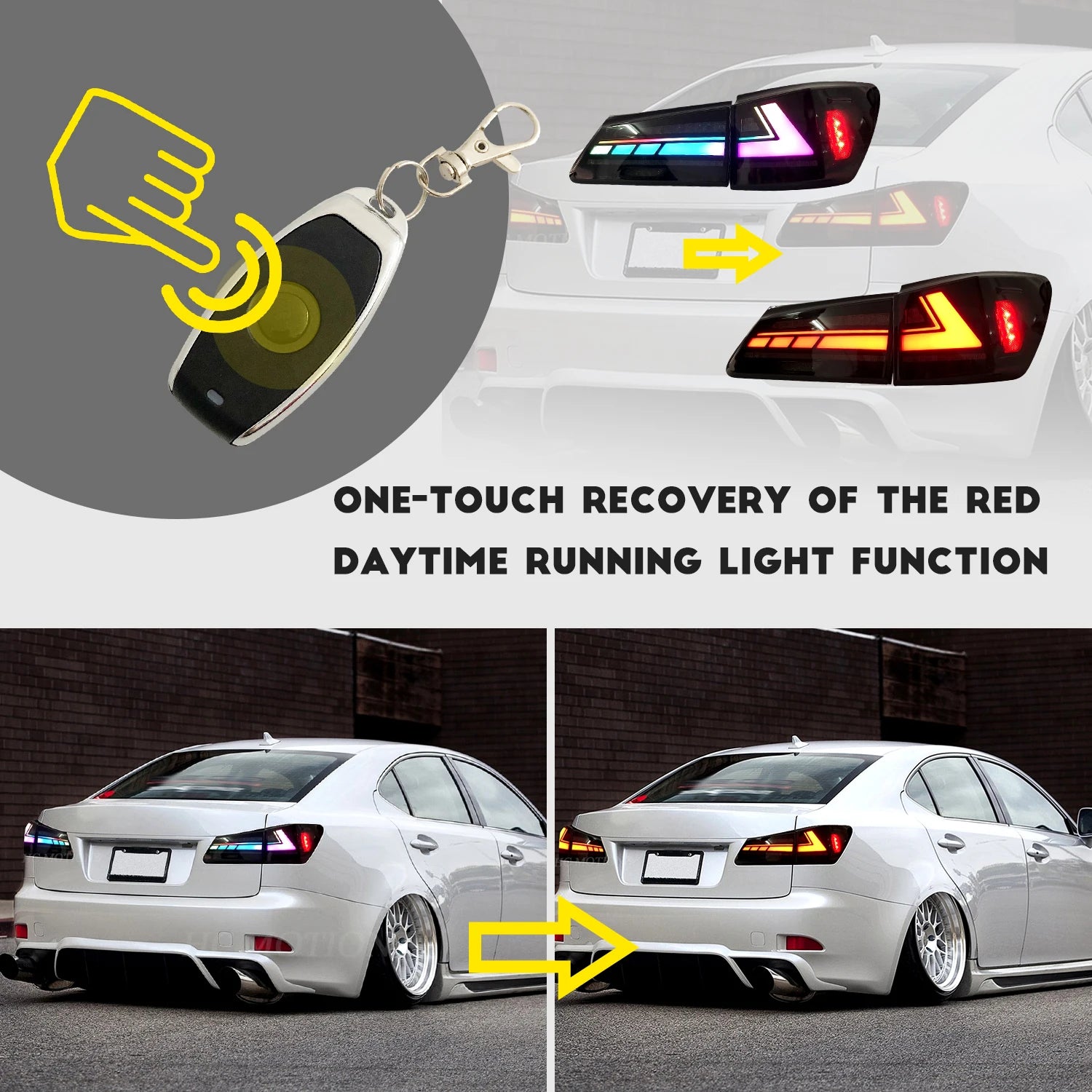 Lexus IS IS-F 2006-2013 LED Tail lights RGB HCMOTIONZ