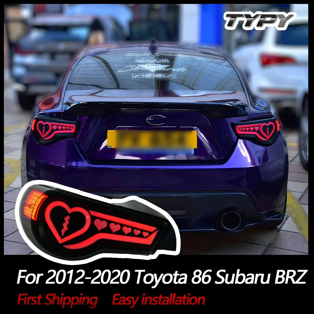Toyota GT86 Subaru BRZ 2012-2020 LED Tail lights TYPY
