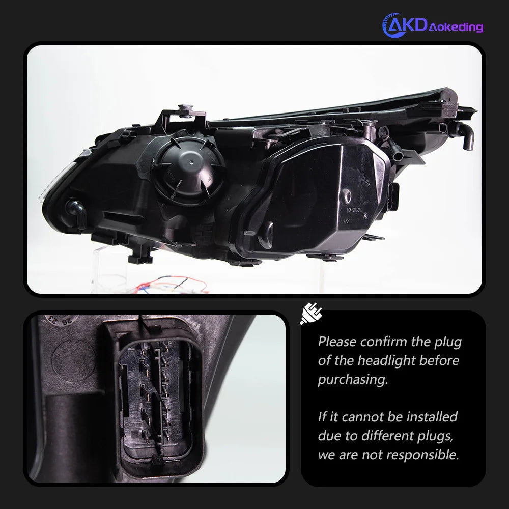 BMW 5 series M5 E60 E61 2003-2009 LED Headlights set AKD