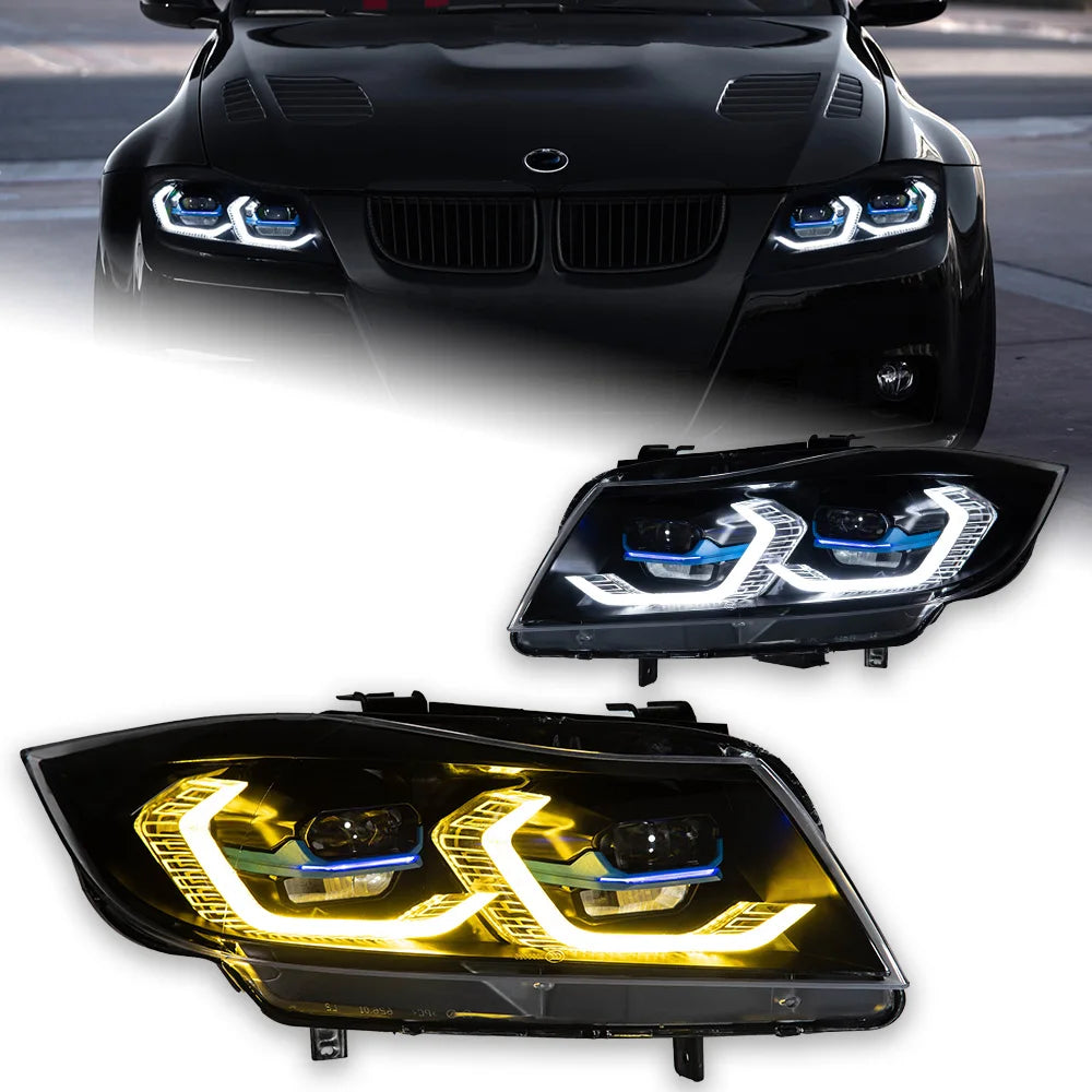 BMW Seria 3 E90 E91 2005-2012 Zestaw reflektorów LED Laser w stylu AKD