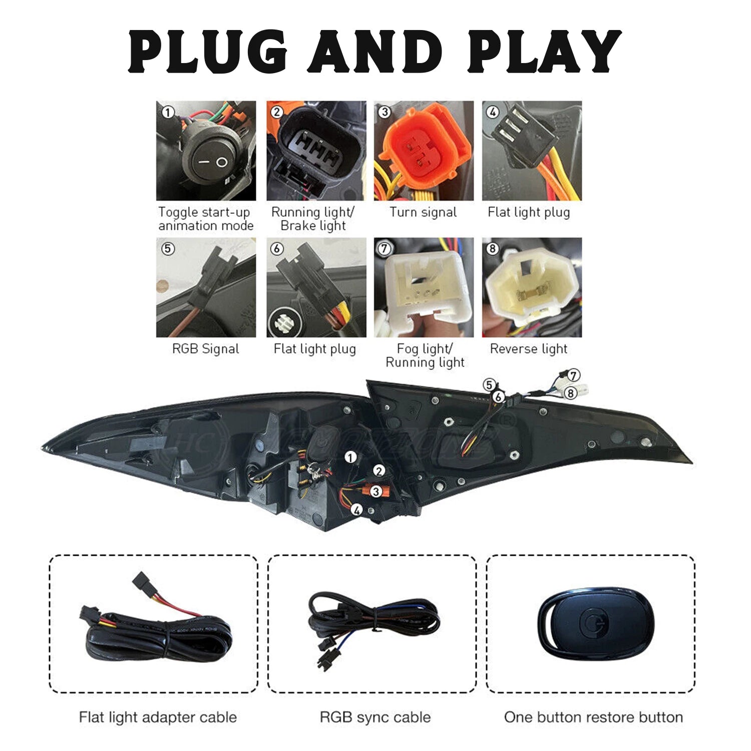 Honda Civic 11th 2022-2025 RGB LED Tail light Rear lamp HCMOTIONZ