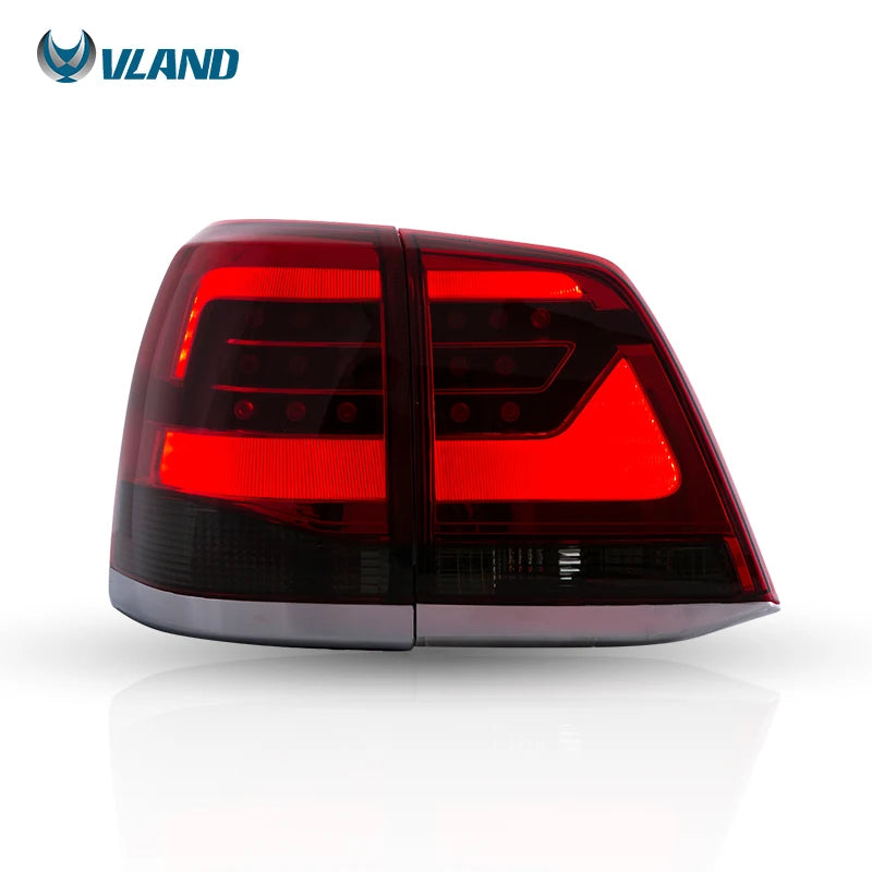 Toyota Land Cruiser J200 2008-2021 LED Tail Light Red Smoked VLAND