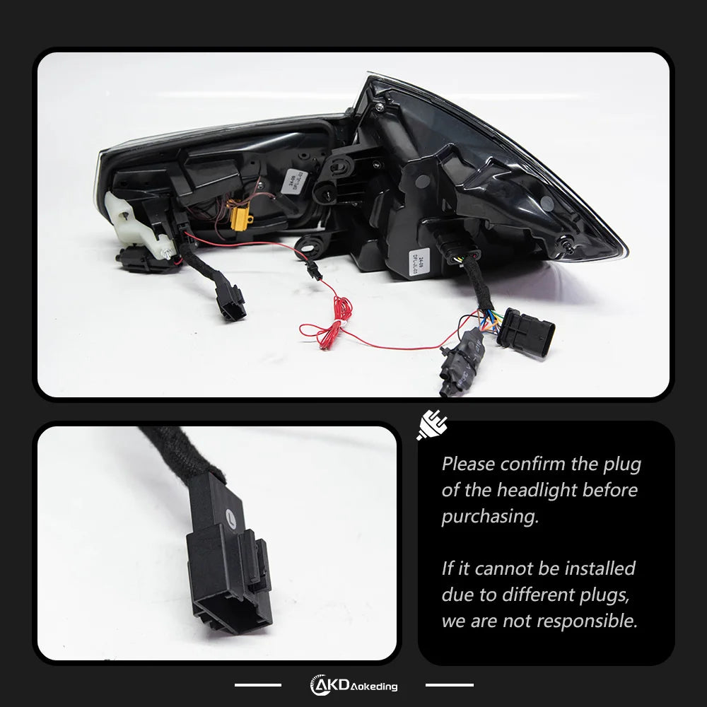 BMW 3 series F30 2012-2019 LED Tail Lights GTS Style Smoked AKD