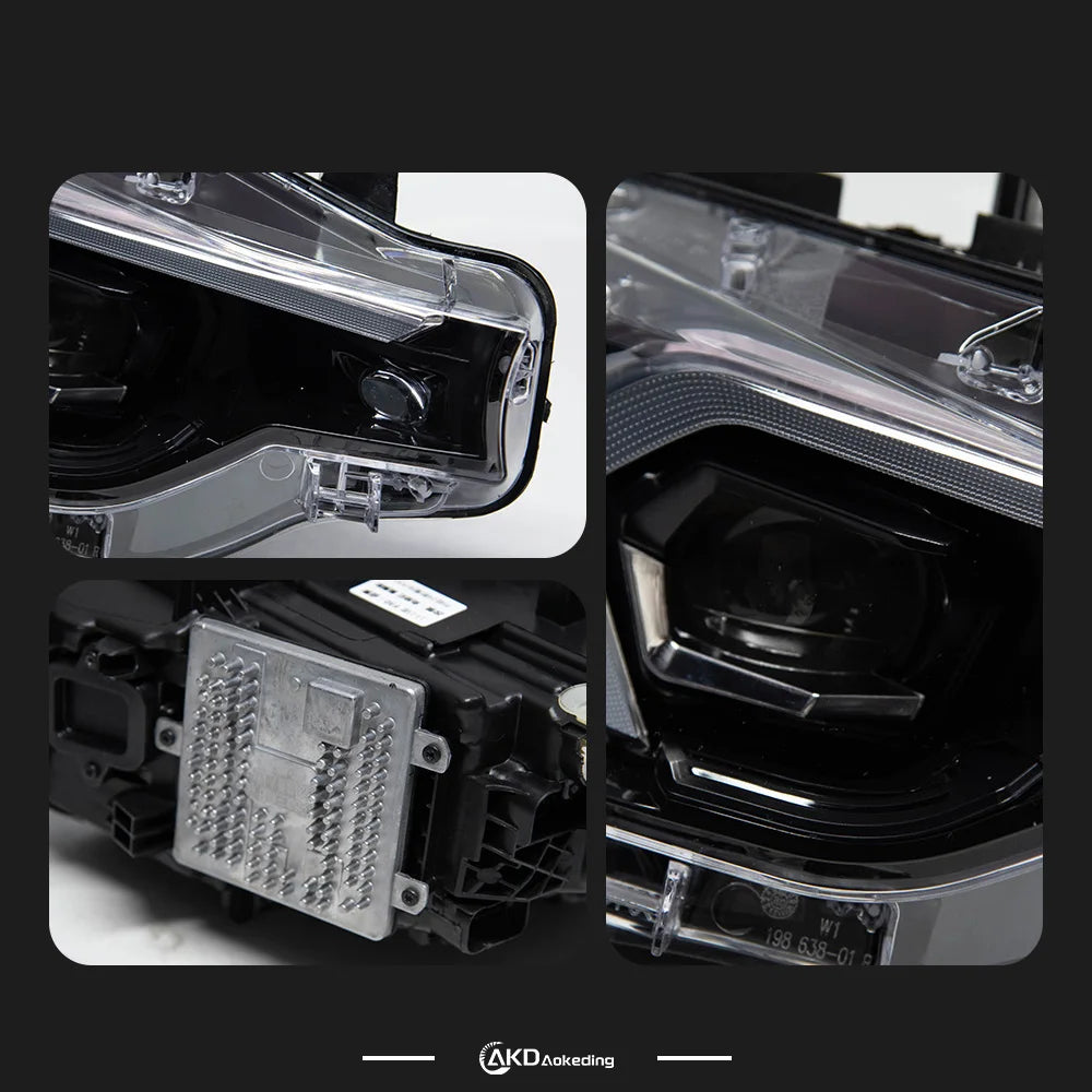 BMW 3 series F30 F31 2012-2019 LED Headlight Projector Lens Black Version AKD