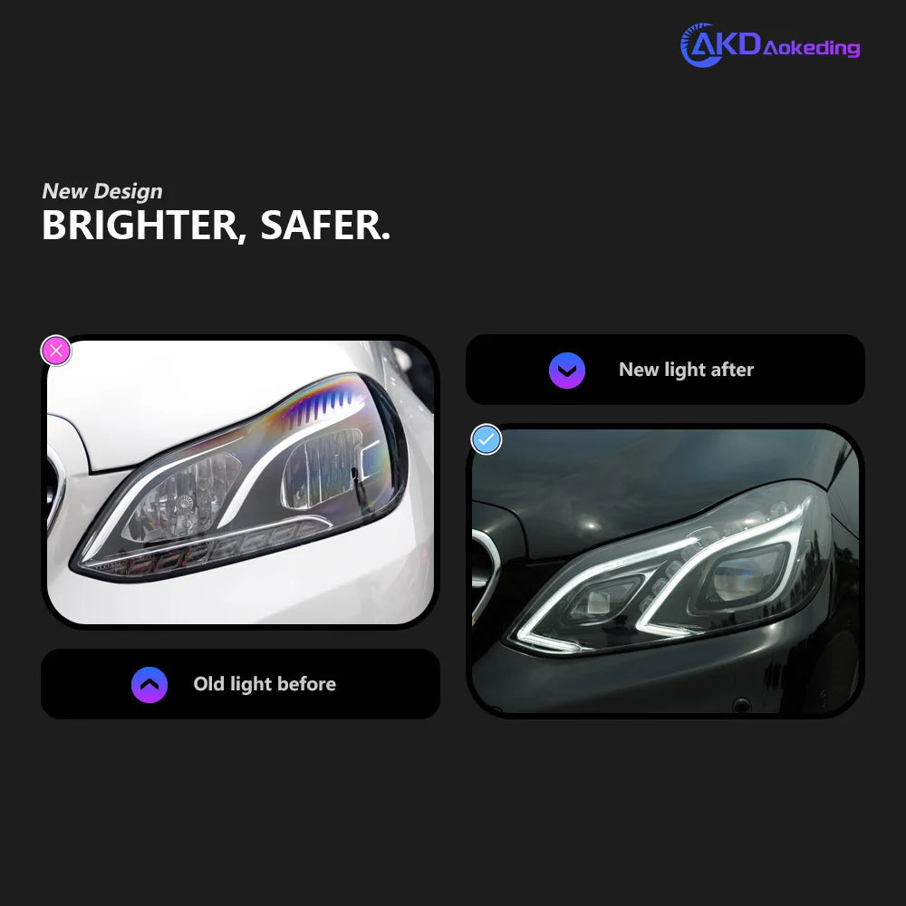 Mercedes-Benz Klasa E W212 2010-2015 Reflektory LED Nowoczesny styl AKD