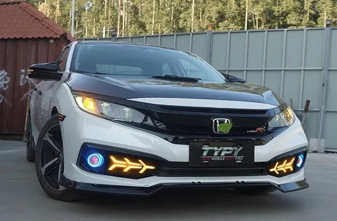Honda Civic 2016-2021 Angel Eye Halo Projector Fog Lights TYPY