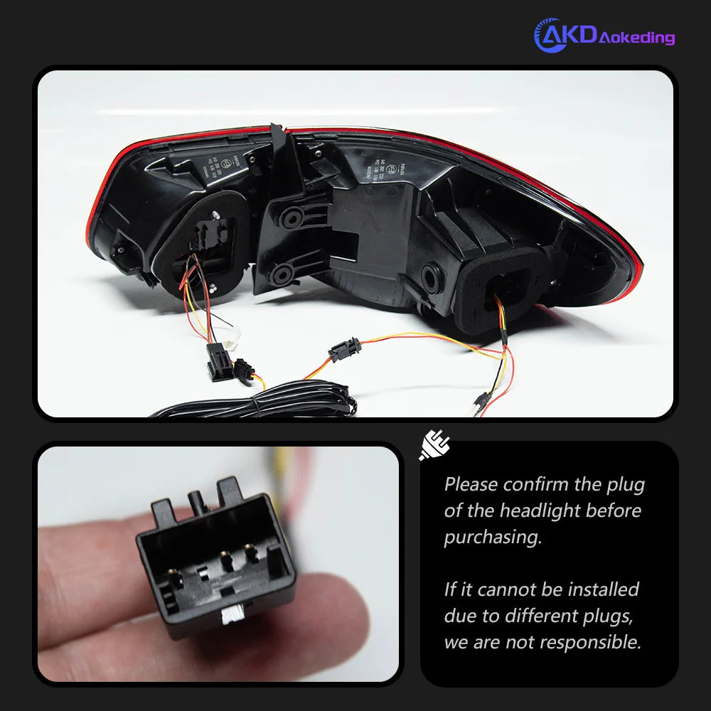 VW Volkswagen Tiguan 2013-2017 LED Tail Light Rear Lamp Upgrade AKD