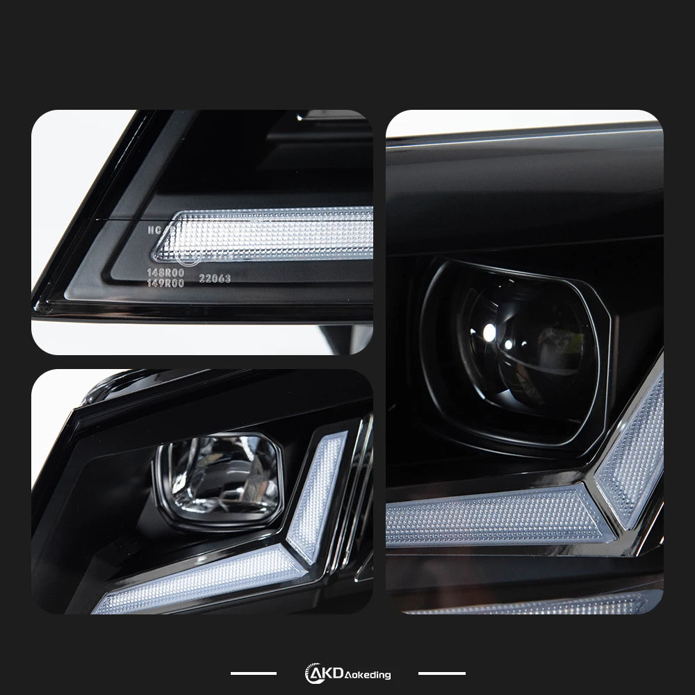 VW Volkswagen Touareg 2016-2019 LED Headlights Modern Look AKD