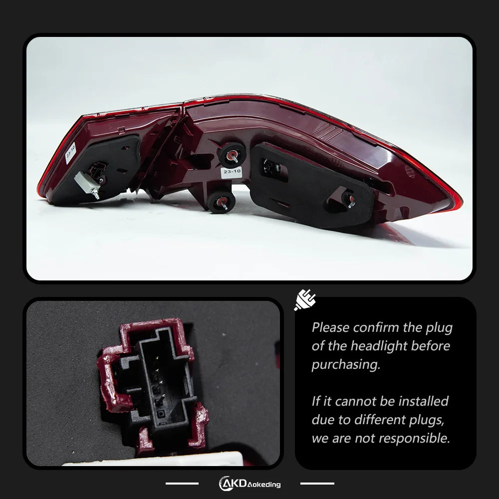 Mercedes-Benz E Class W212 2009-2012 LED Tail lights Modern style Red Smoked AKD