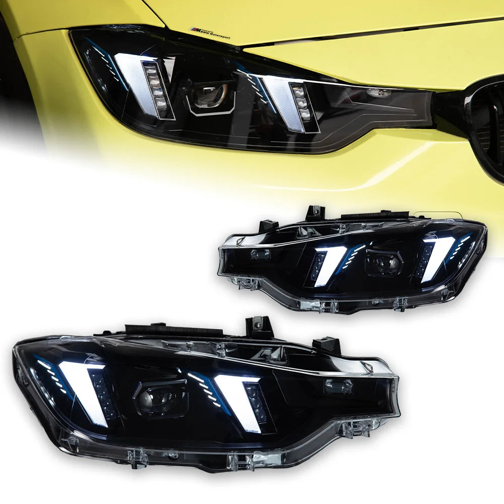 BMW 3 series F30 F31 2012-2019 LED Headlights Laser Style AKD