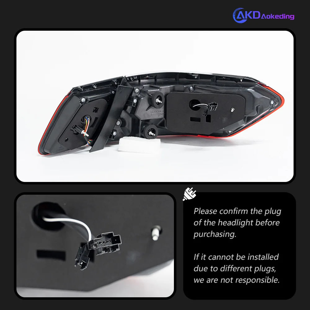 Mercedes Benz E Klasa W212 2009-2012 Lampy tylne LED Modernizacja lampy tylnej AKD