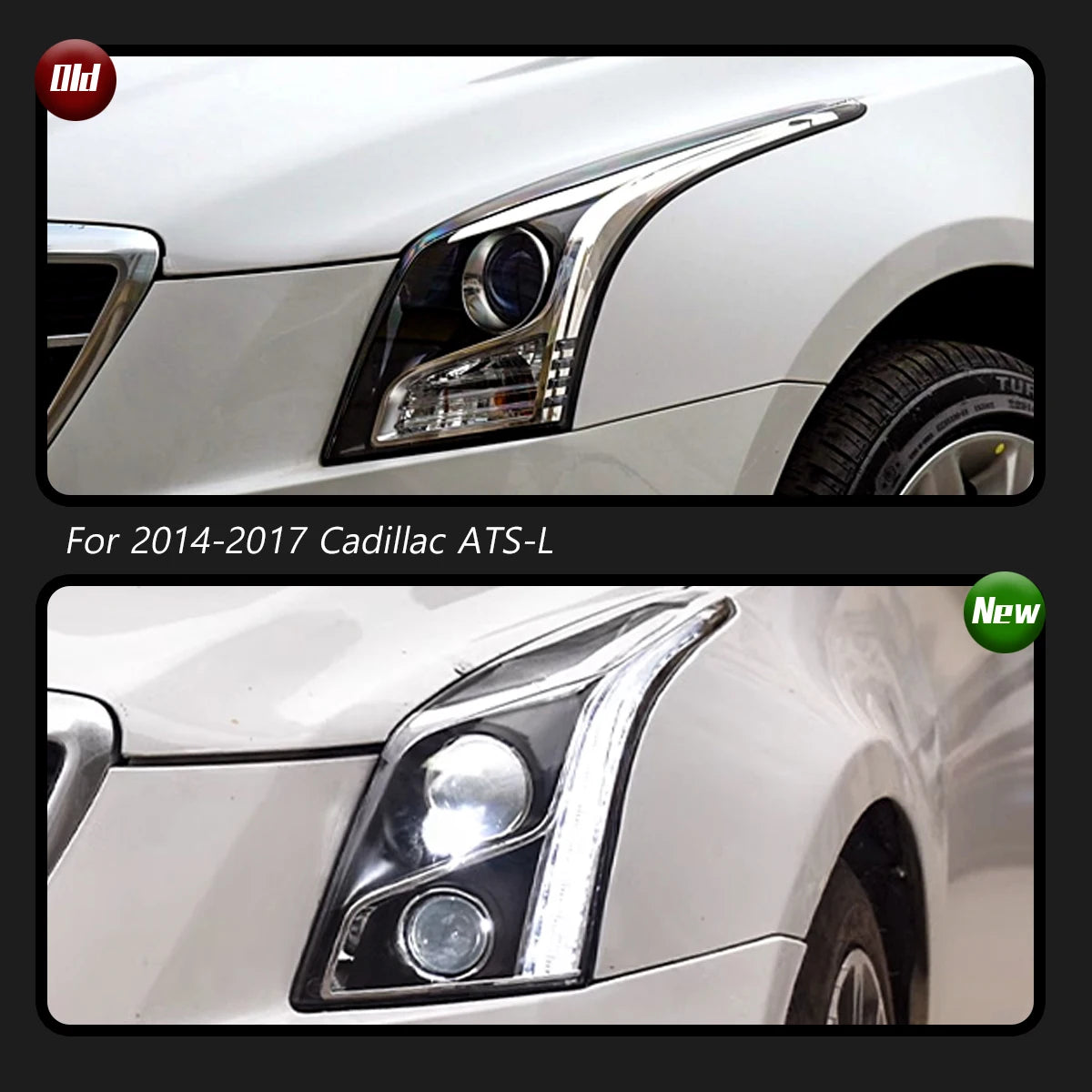 Cadillac ATS 2014-2017 LED Headlights Projector Head Lamp TYPY