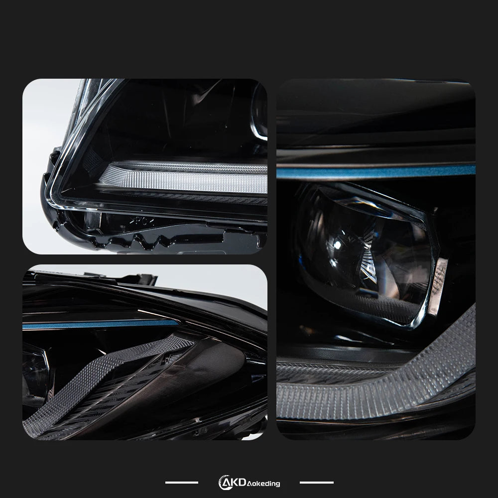 BMW 5 Series F10 F11 2010-2017 LED Headlights X5 Style Projector Lens AKD