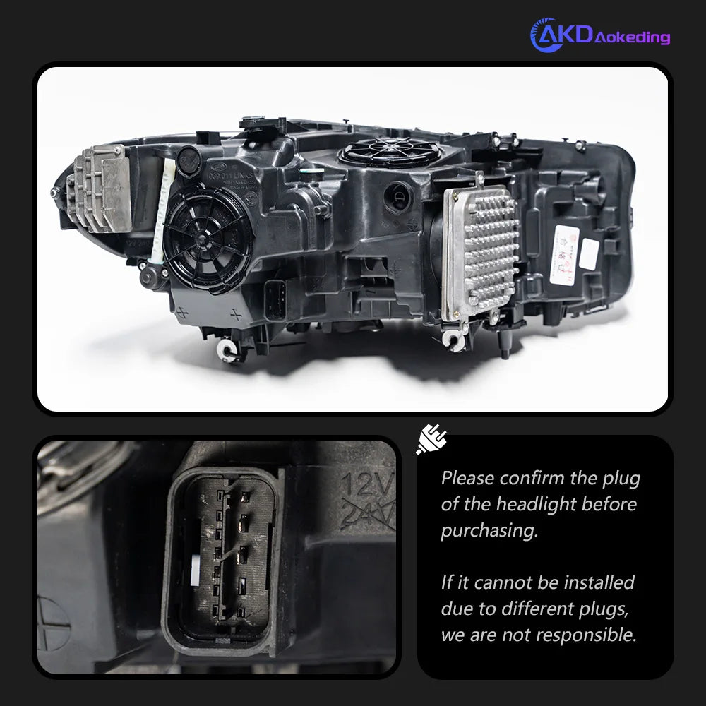 BMW 5 Series G30 G31 2017-2020 Lampy przednie reflektory Laser LED Komplet AKD