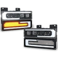 Chevy Chevrolet GMT-400 C/K 1500 2500 3500 1988-1998 LED Headlights + Turn Signal OVOVS