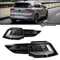 VW Volkswagen Golf 8 2021-2023 LED Tail Lights Latest Styling Red Smoked AKD