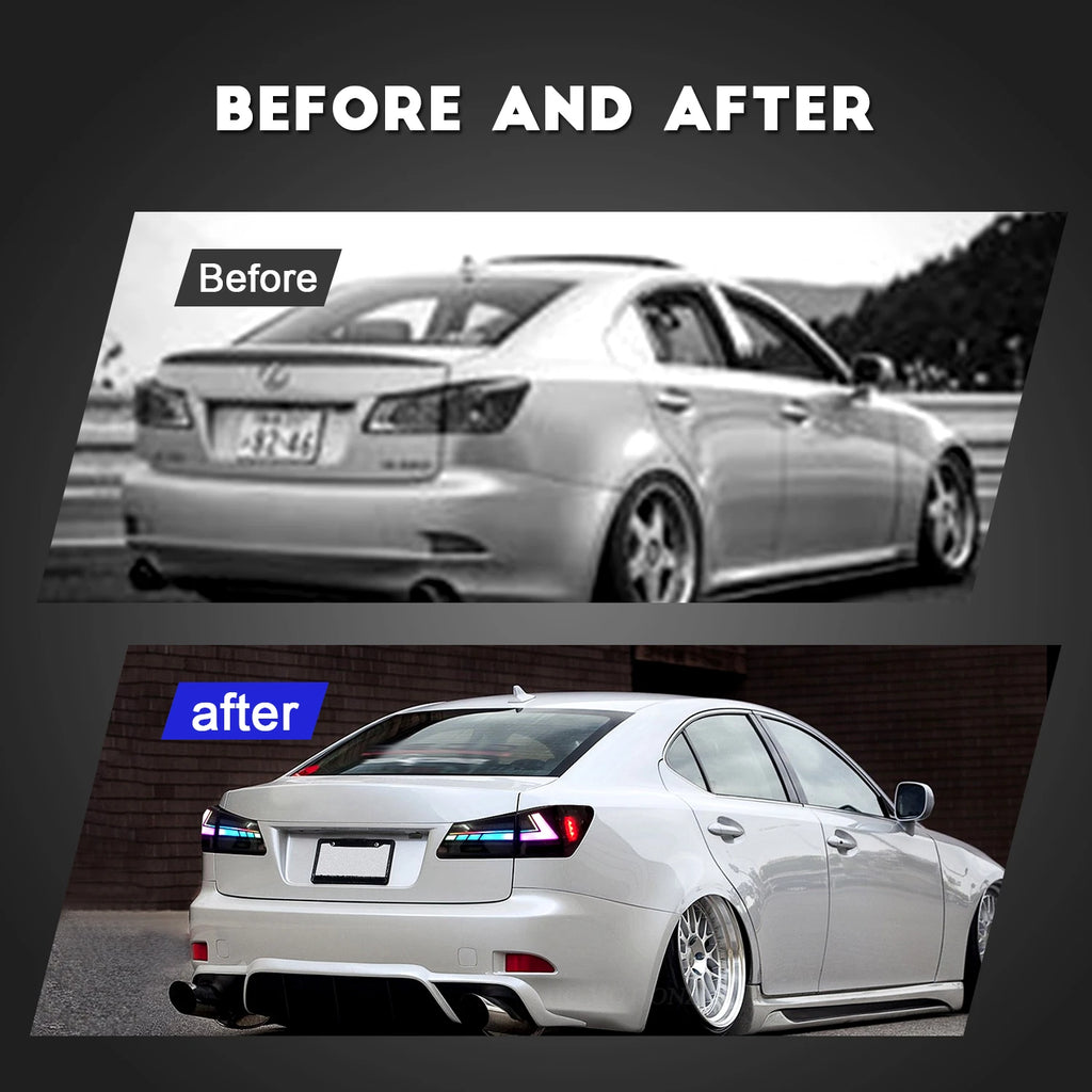 Lexus IS IS-F 2006-2013 LED Tail lights RGB HCMOTIONZ