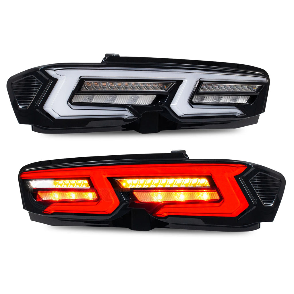 Chevrolet Chevy Camaro 2019-2025 LED Tail Lights White HCMOTIONZ