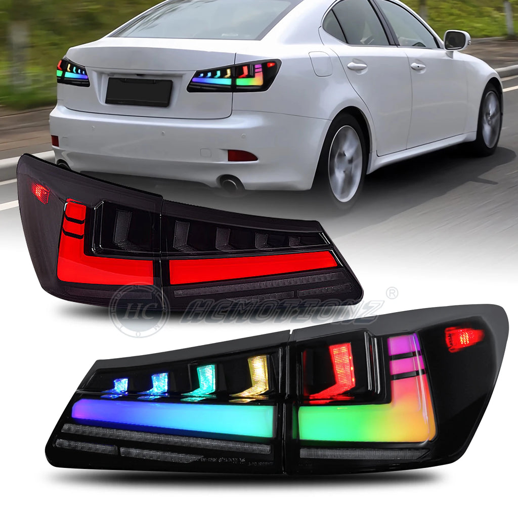 Lexus IS IS-F 2006-2013 LED Tail Lights RGB HCMOTIONZ