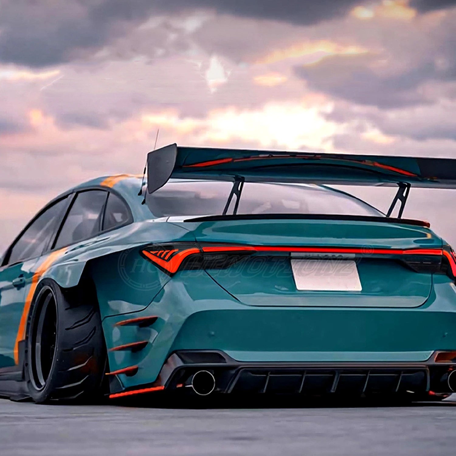 Toyota Avalon 2018-2021 LED Tail lights Red Smoked HCMOTIONZ