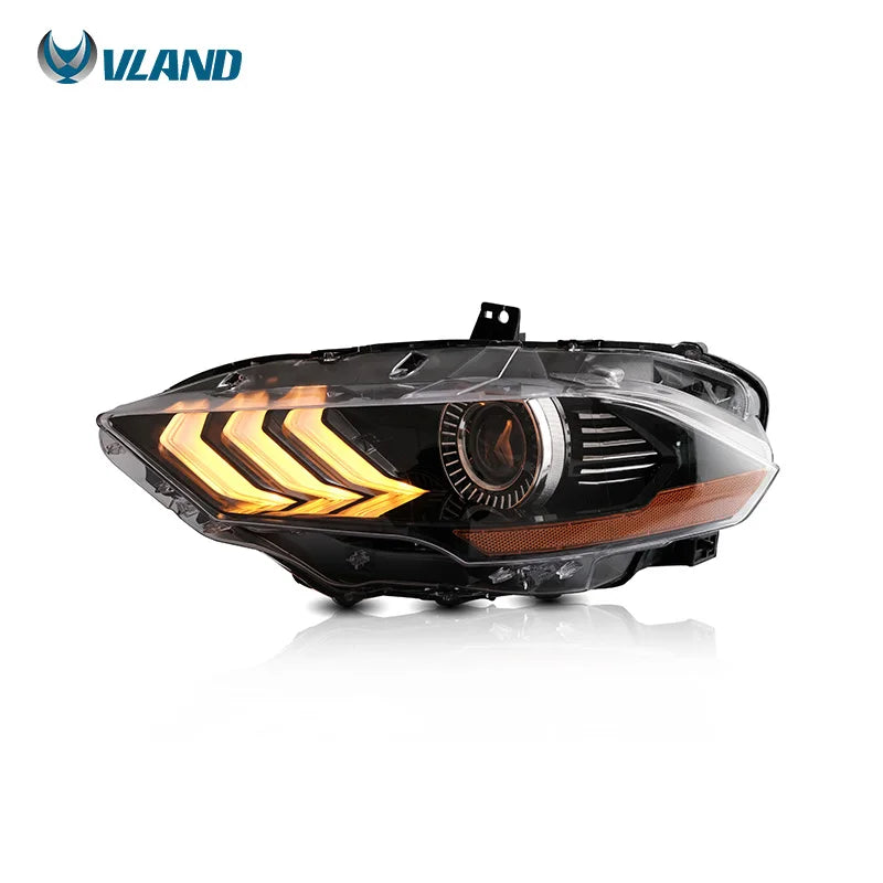 Ford Mustang VI S550 2018- up LED Headlights RGB Dynamic Turn Signal VLAND