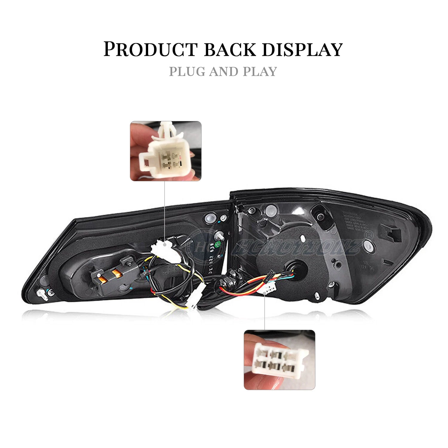 Lexus IS IS-F 2006-2013 LED Tail Lights Red Smoked HCMOTIONZ