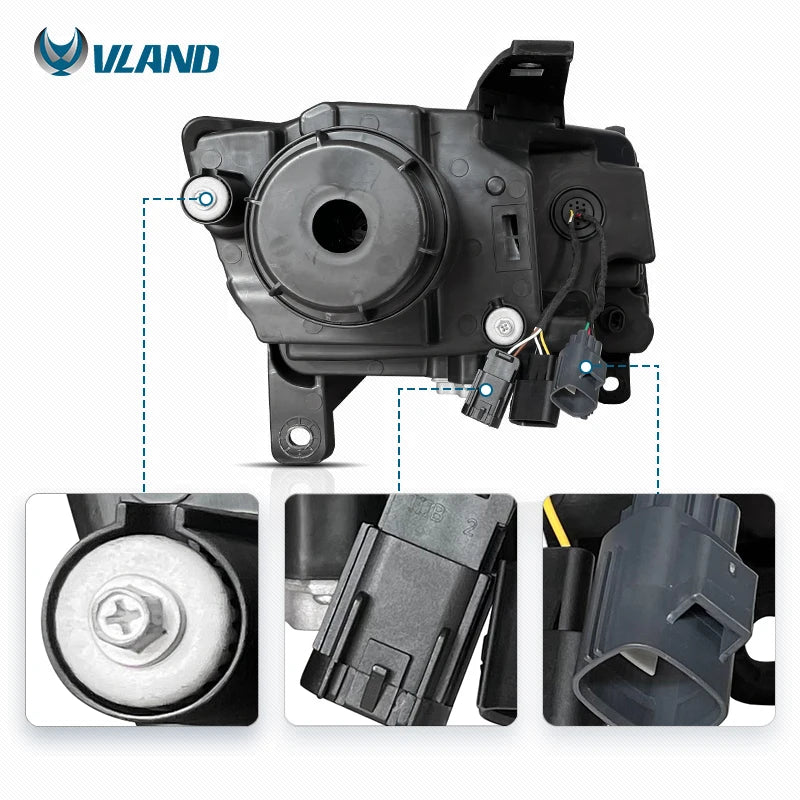 Jeep Grand Cherokee WK2 2011-2013 4th Gen Full LED Headlights Upgrade Look VLAND