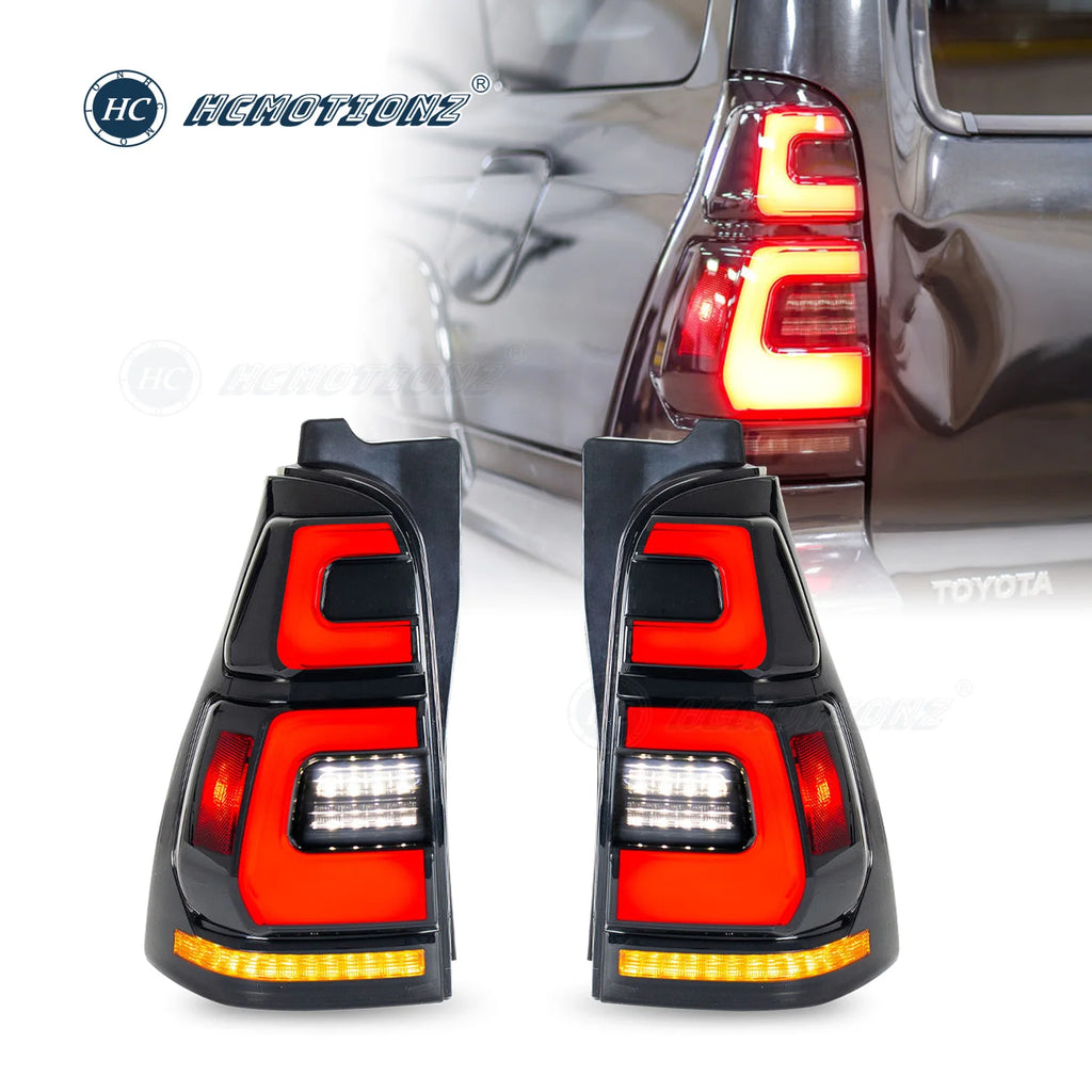 Toyota 4Runner 4th gen 2003-2009 LED Tail lights Smoked Red HCMOTIONZ