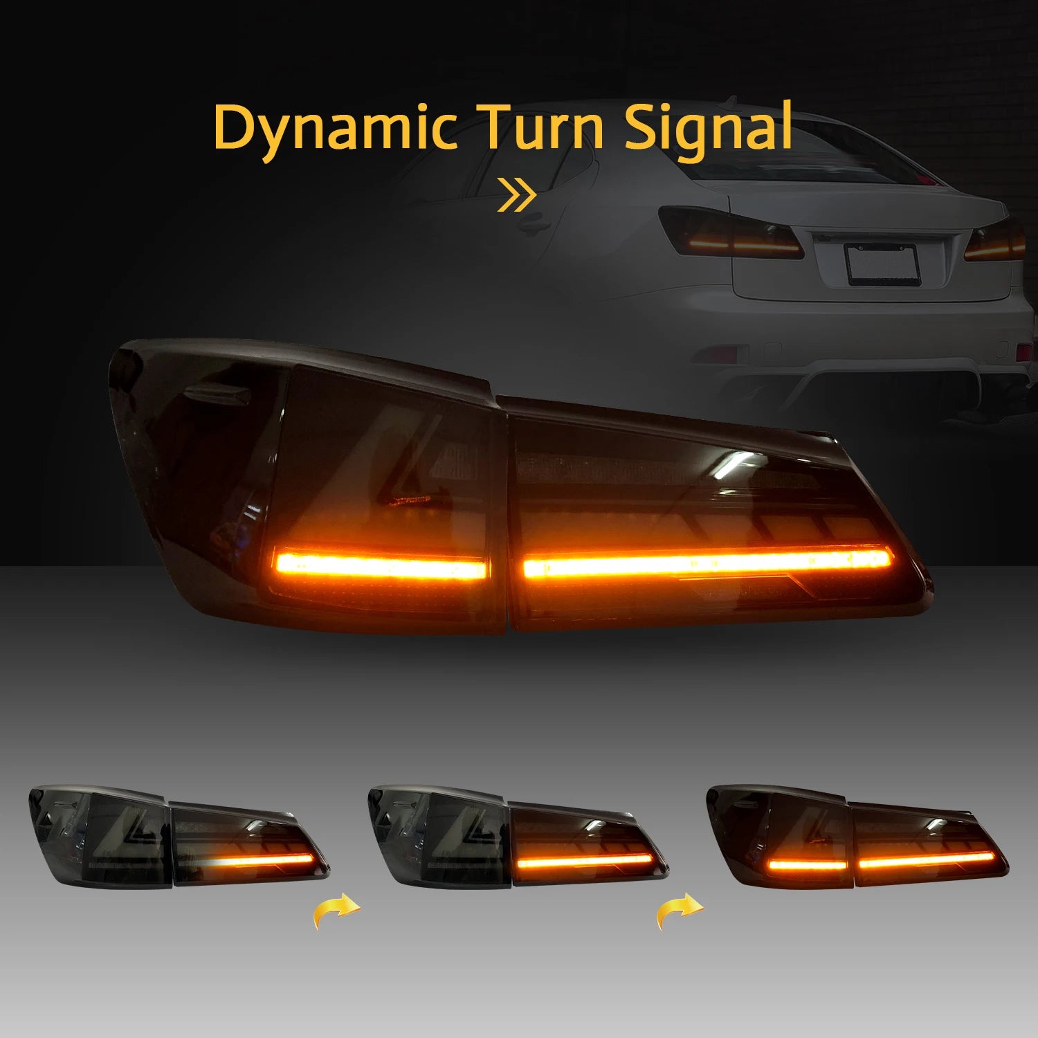 Lexus IS IS-F 2006-2013 LED Tail lights RGB HCMOTIONZ