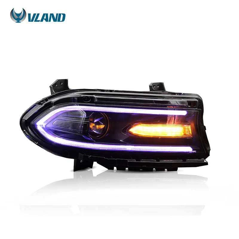 Dodge Charger 2015-2023 LED Halogen Headlights RGB VLAND