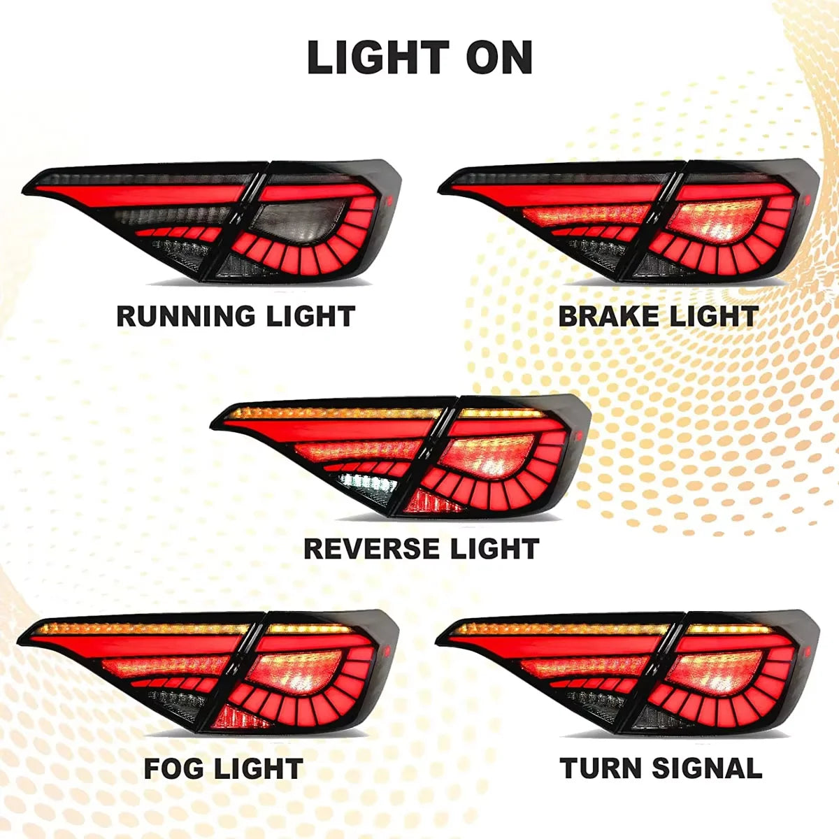 Honda Civic 11th Gen 2022-2023 LED Tail Lights Rear Lamps Sequential Turn Signal TYPY