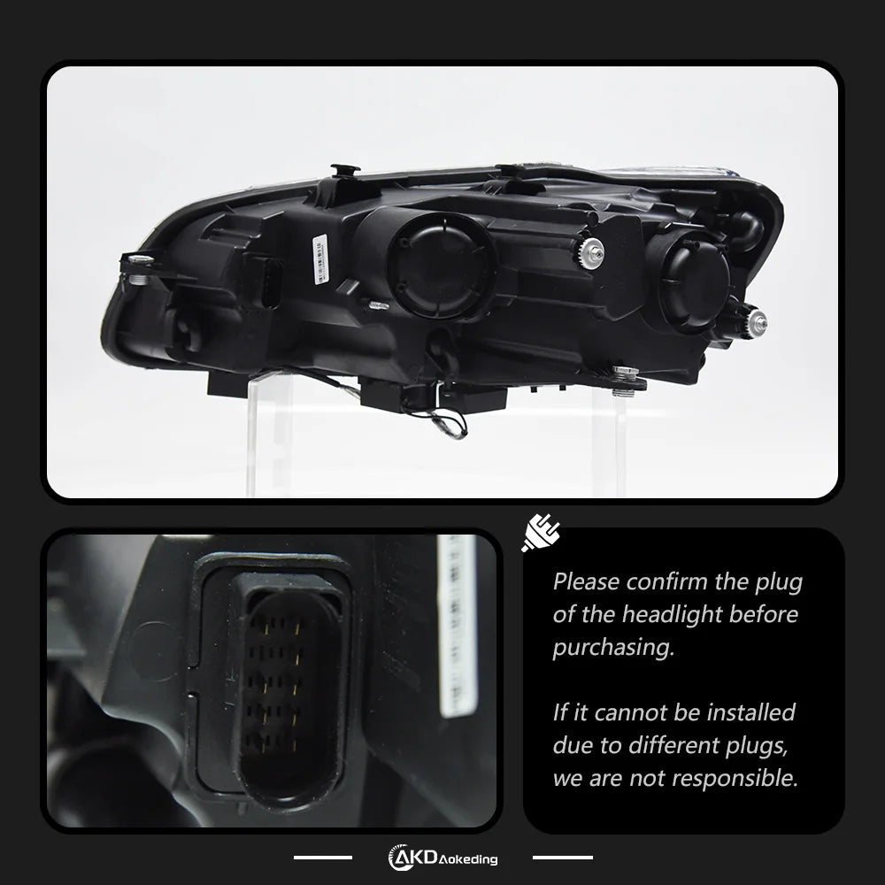 VW Volkswagen Passat B7 2011-2016 Reflektory LED Projektor Soczewka AKD