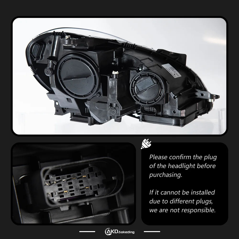 Mercedes-Benz C Class W204 2011-2013 LED Headlights Projector Lens AKD