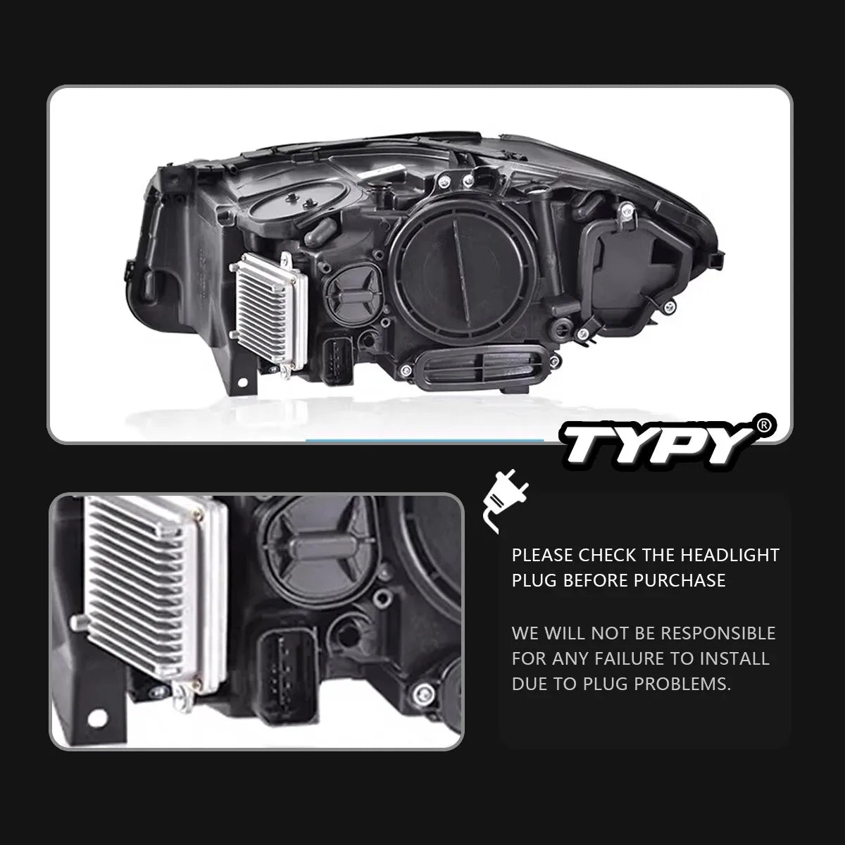 BMW 5 series F10 2010-2013 LED Headlights Dynamic Turn Signals TYPY