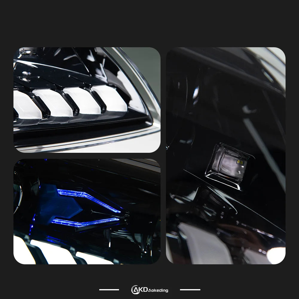 Audi Q7 4L 2006-2015 LED Headlight Projector Lens Laser Style AKD