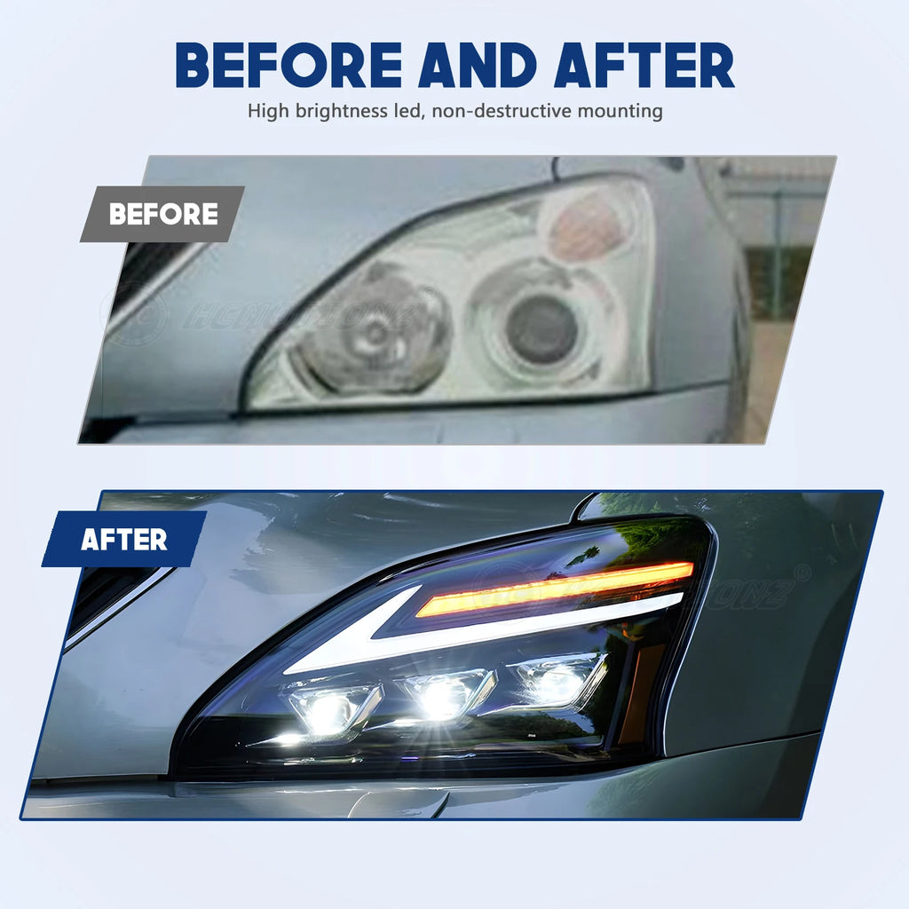Lexus RX Series 2nd Gen 2003-2009 Full LED Headlights set HCMOTIONZ